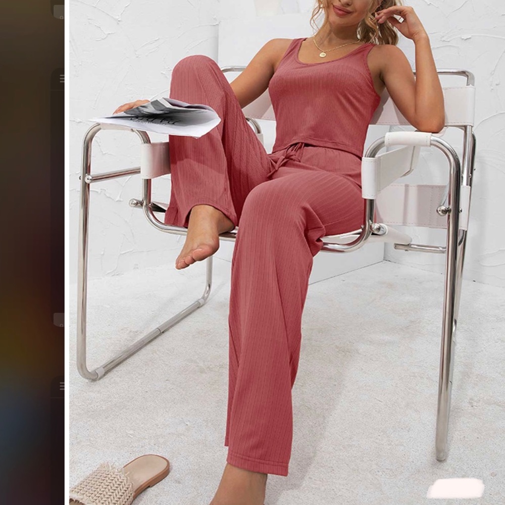 2 Piece PJ Lounge Set - Picture 2 of 4